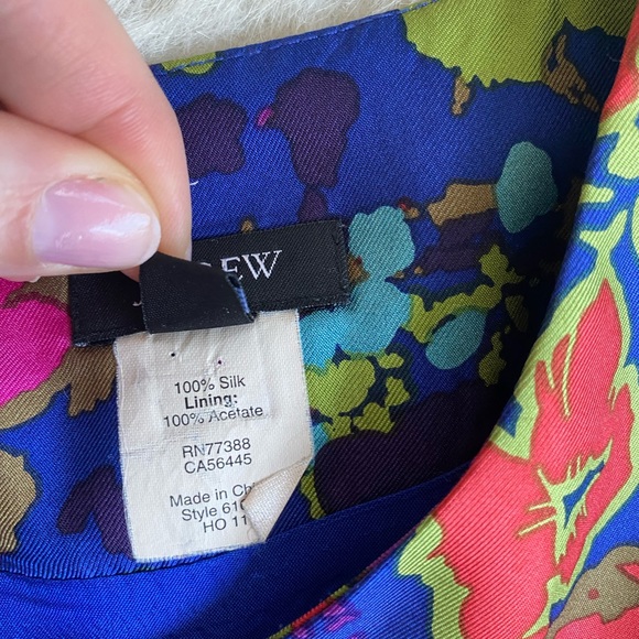 J Crew Silk Shift Dress with Pockets - Picture 10 of 10